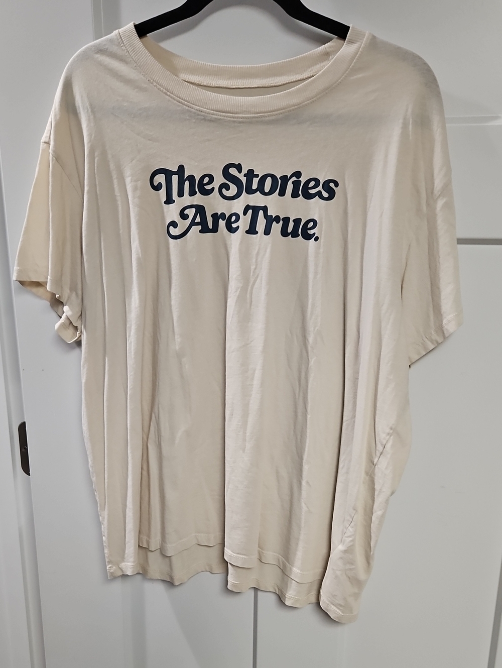 torrid Cream Graphic Tee with Navy Script